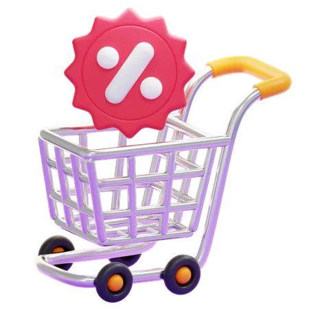 SHOPPING CART  3D Icon