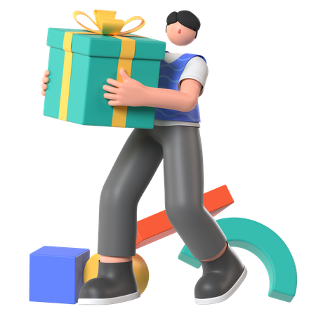 Shopping Gift  3D Illustration