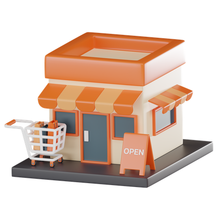 Shopping Mall  3D Icon