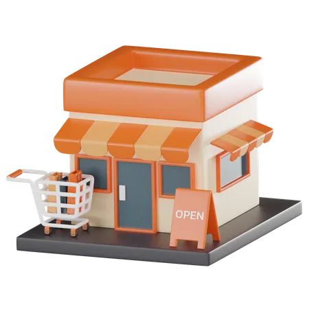 Shopping Mall  3D Icon