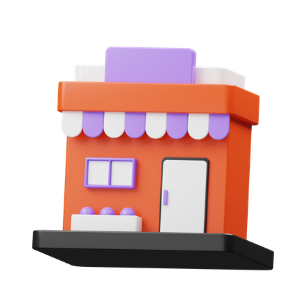 Shopping Store  3D Illustration