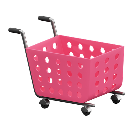 Shopping Trolley  3D Illustration