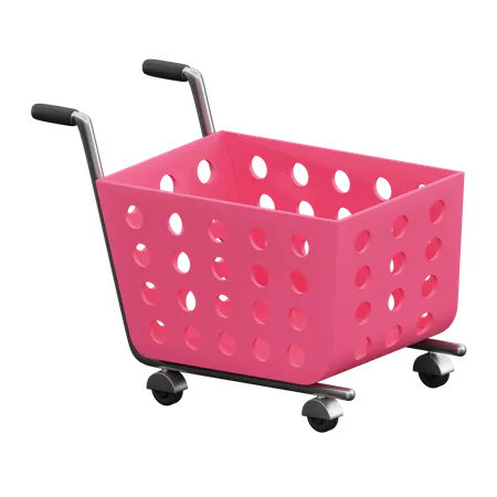 Shopping Trolley  3D Illustration