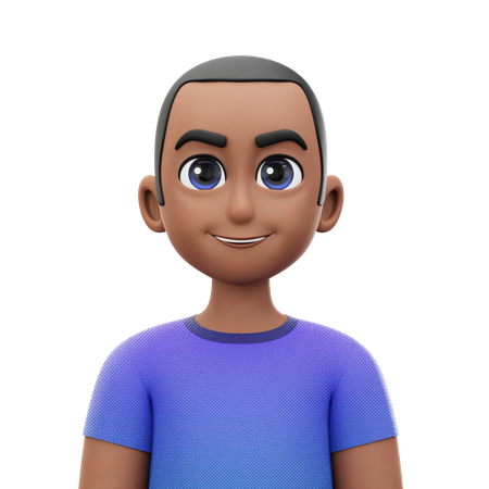 Short Hair Man  3D Icon