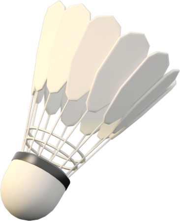 Shuttlecock  3D Icon