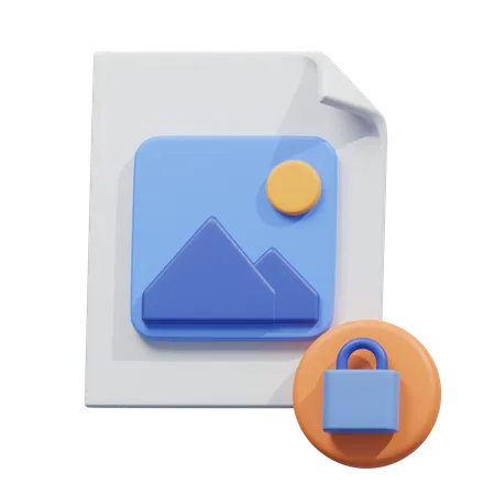 Sicherer Dateizugriff  3D Icon