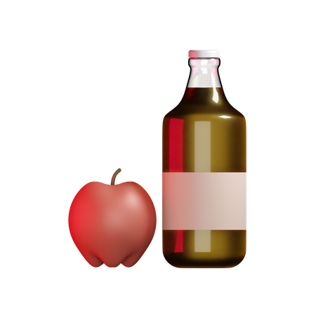 Sidra de manzana  3D Illustration