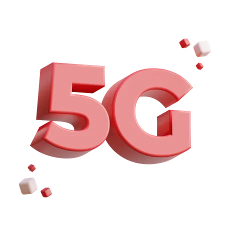 Signal réseau 5G  3D Icon