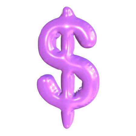 Signo de dólar  3D Icon