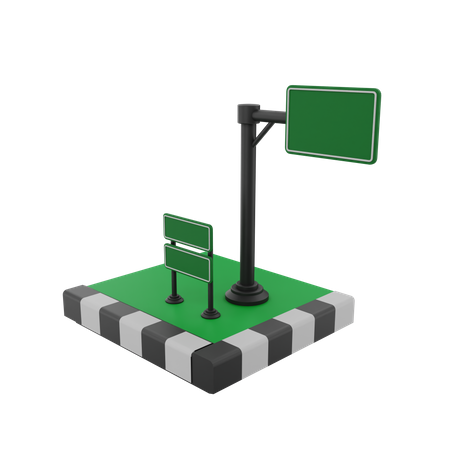 Signpost  3D Illustration