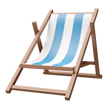 Silla de playa  3D Icon