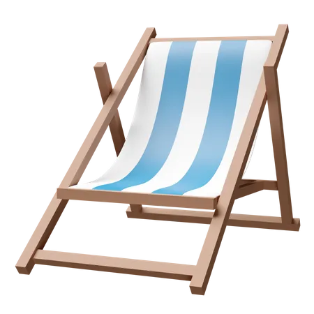 Silla de playa  3D Icon