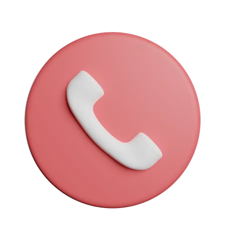 Símbolo de llamada telefónica  3D Icon