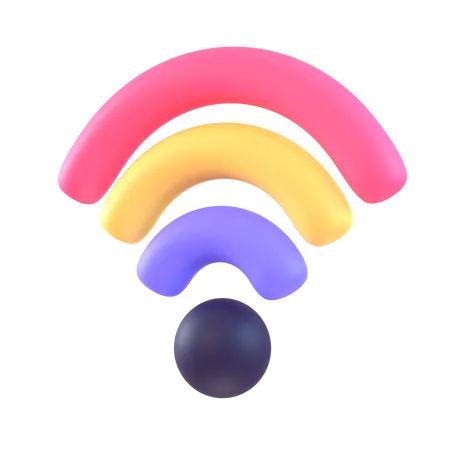 Sinal wi-fi  3D Icon