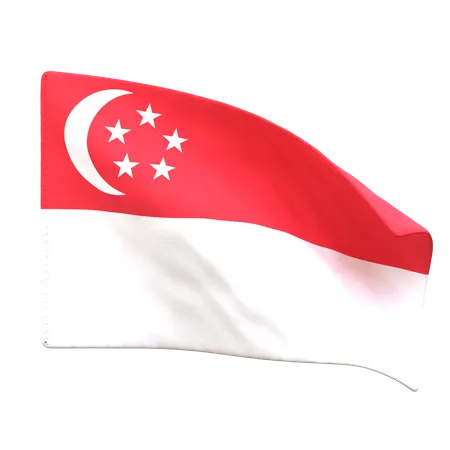 Singapore Flag  3D Icon