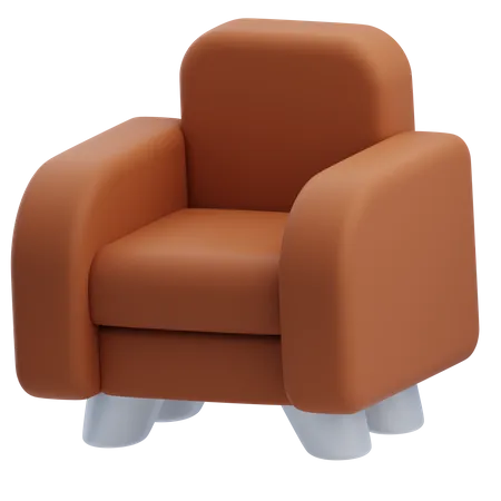 Single Sofa  3D Icon