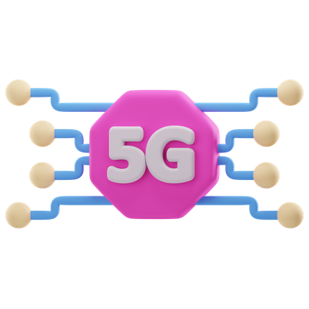 Sistema 5g  3D Icon