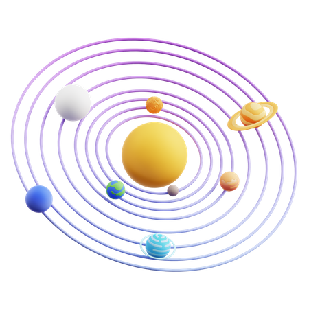 Sistema solar  3D Icon