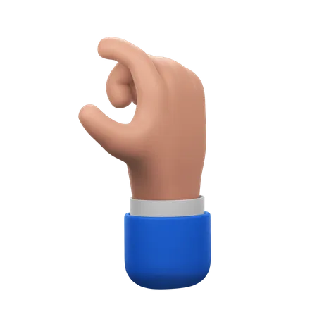 Size Measuring Hand Gesture  3D Icon