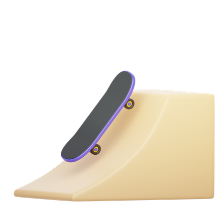 Skateboard  3D Icon