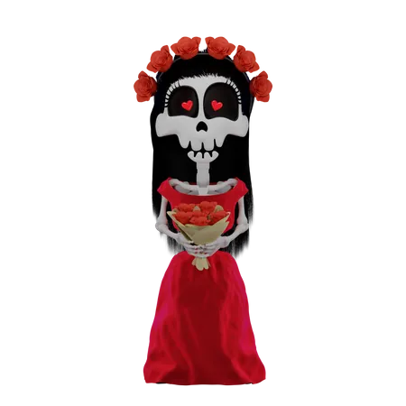 Skeleton Katrina  3D Illustration