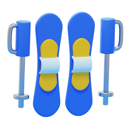 SKI  3D Icon