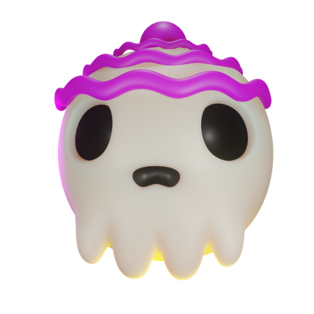 Skull Candy Head  3D Icon