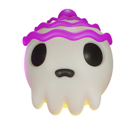 Skull Candy Head  3D Icon