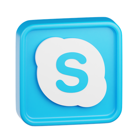 Logo skype  3D Icon