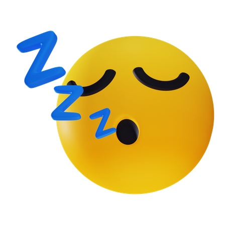 Sleep Emoji  3D Icon