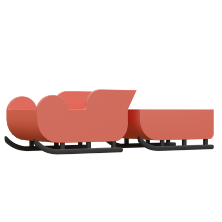 Sleigh  3D Icon