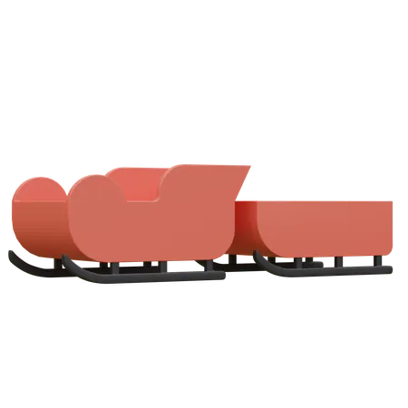 Sleigh  3D Icon