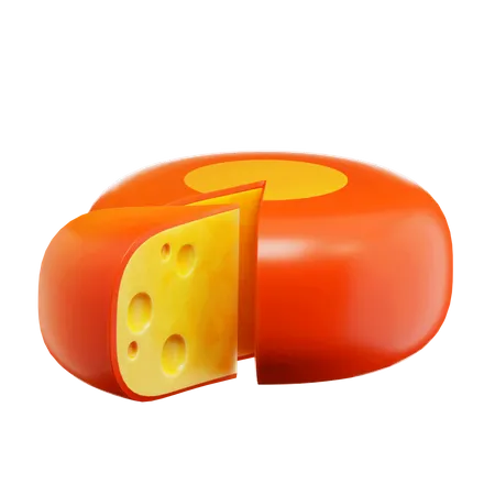 Slice of Cheese  3D Icon