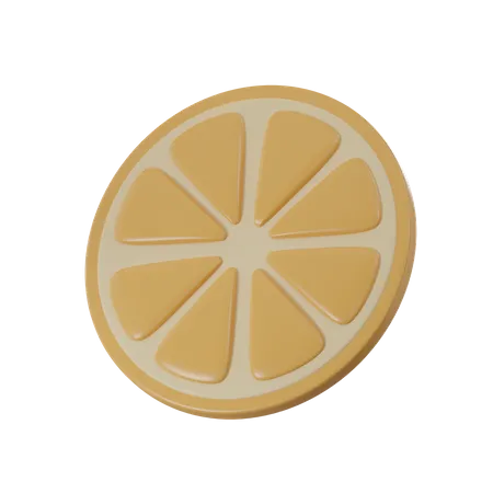 Slice Of Lemon  3D Icon