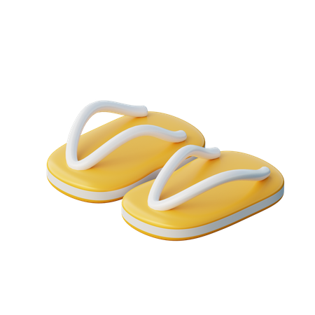 Slippers  3D Illustration