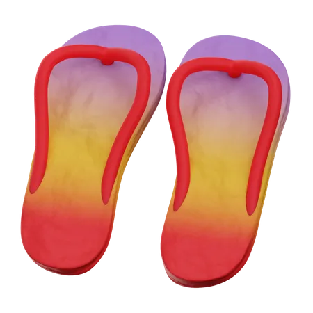 Slippers  3D Illustration