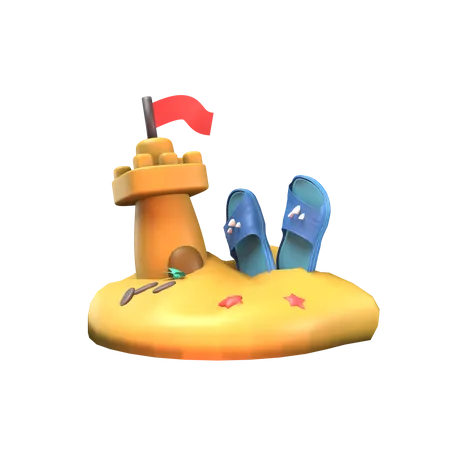 Slippers  3D Icon