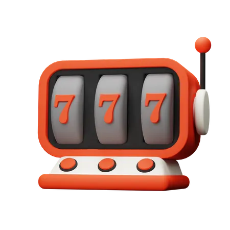 Slot Machine  3D Icon