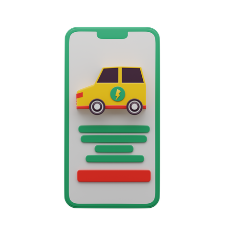 Smart-Car-App  3D Icon