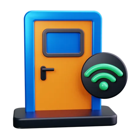 Smart Door  3D Icon