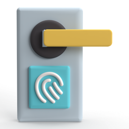 Smart Door  3D Icon