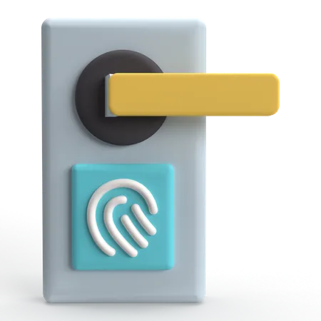 Smart Door  3D Icon