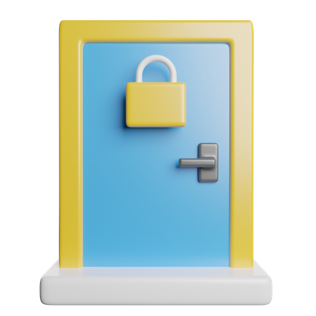 Smart Door  3D Icon