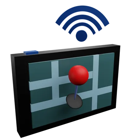 스마트 GPS  3D Icon