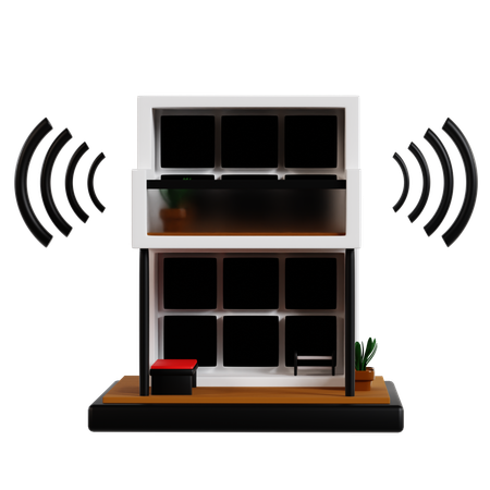 Smart Home Connectivity Future  3D Illustration