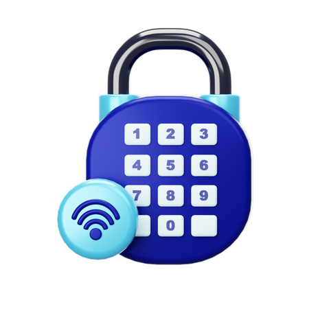 Smart Lock  3D Icon