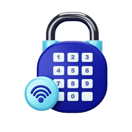 Smart Lock  3D Icon