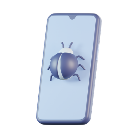 Smartphone Bug  3D Icon