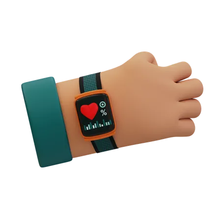 Smartwatch-Gesundheit  3D Icon