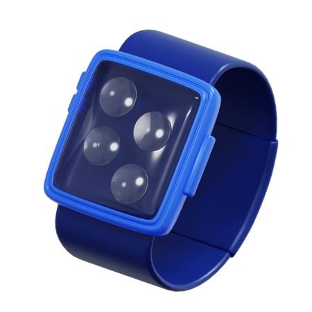 Smartwatch-Symbol für mobile Zahlungen und digitale Wirtschaft  3D Icon